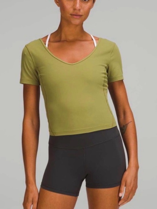 lululemon athletica Tops - Lululemon Align T Shirt Bronze Green